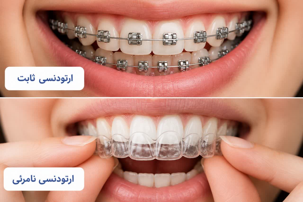 تفاوت ارتودنسی ثابت و ارتودنسی نامرئی چیست؟
